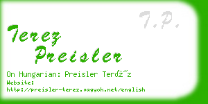 terez preisler business card